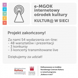 Projekt zakończony: e-mgok – Internetowy Ośrodek Kultury